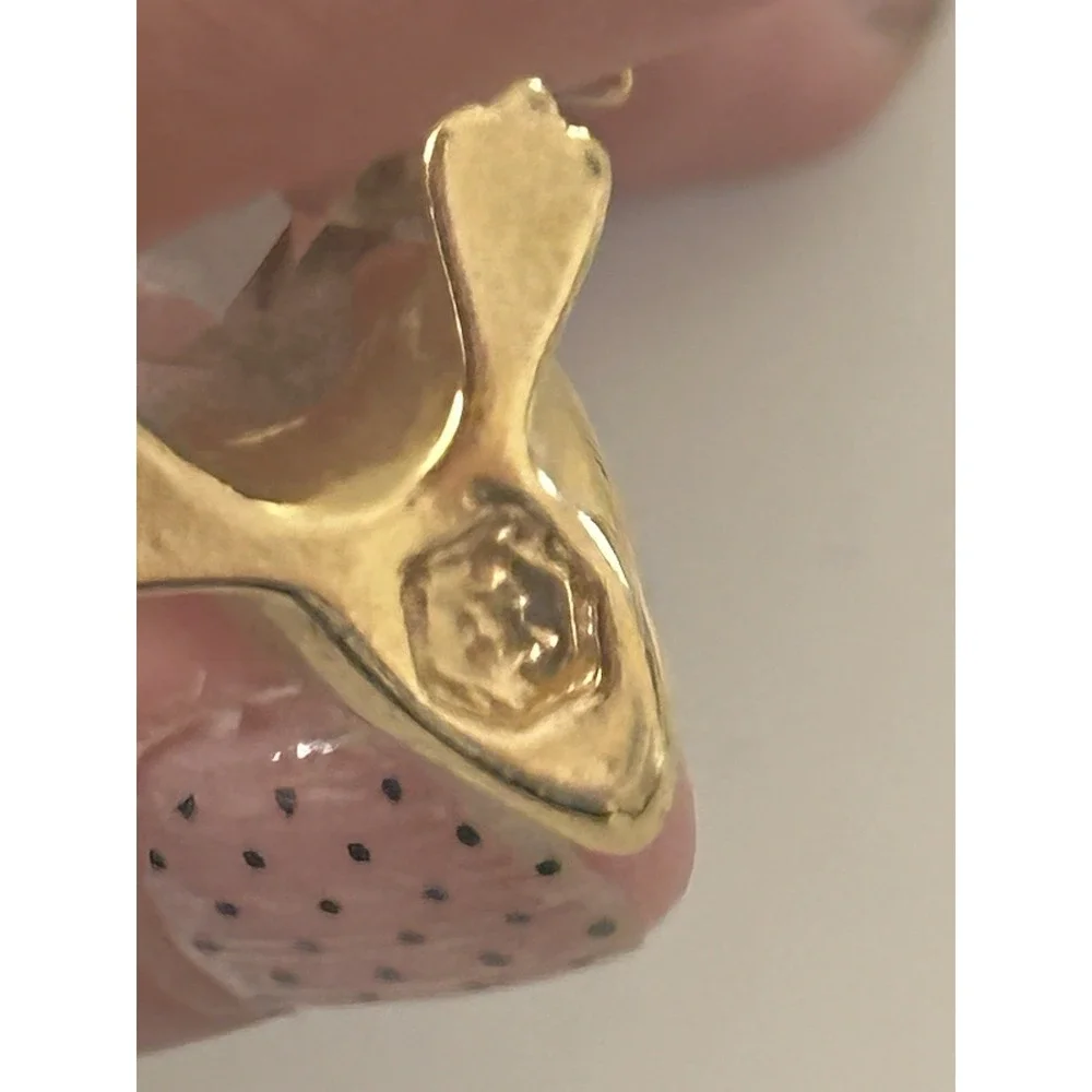 VTG Lencia Austria Star Collection Swarovski‎ Crystal Gold Plated Mother Penguin